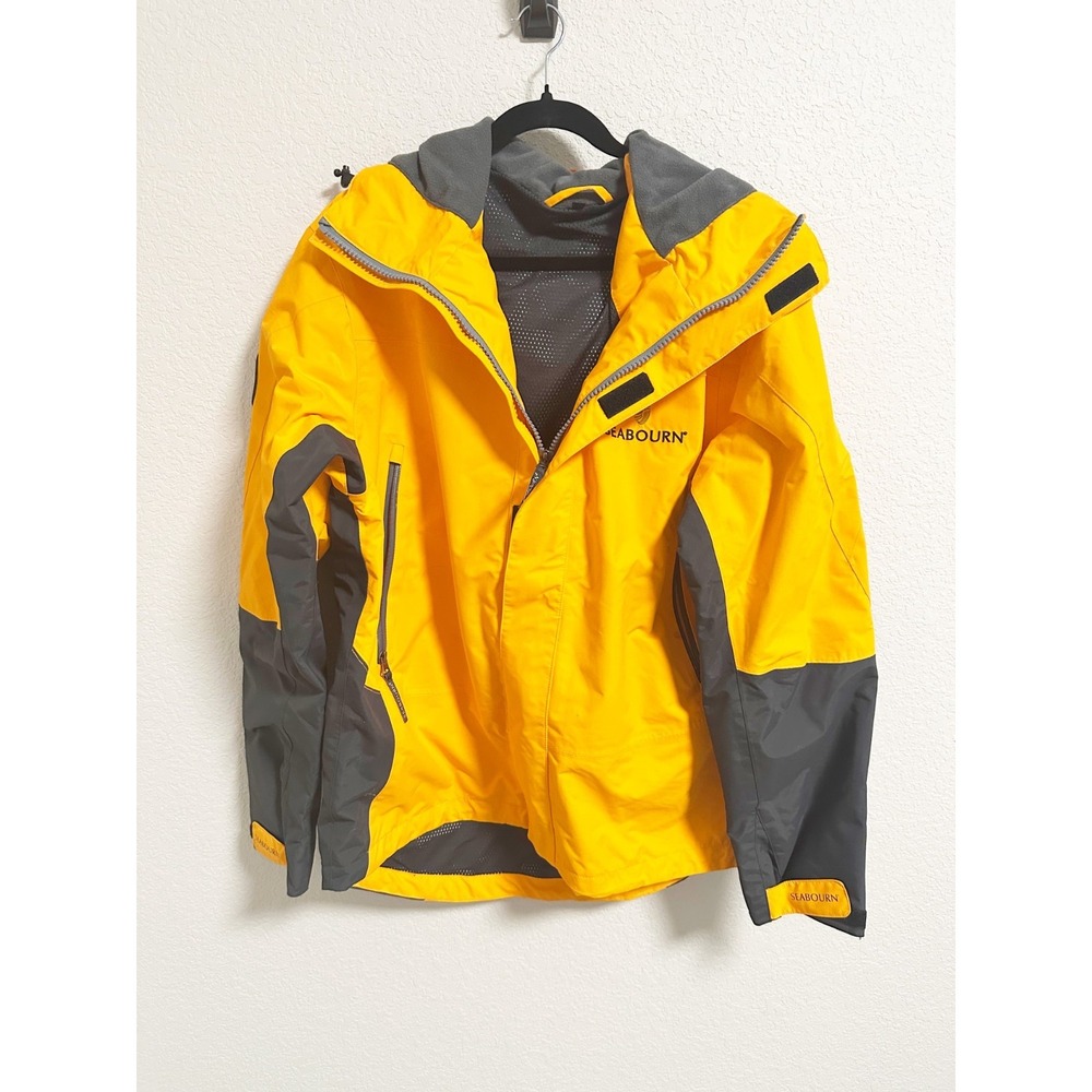Seabourn Antarctica Voyages Ship‎ to Shore Traveler Jacket Hooded Yellow Large